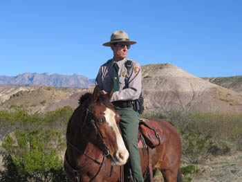 ranger on horseback